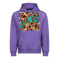 Tulip football turquoise sunflower Urban Hoodie - JahusDesignShop