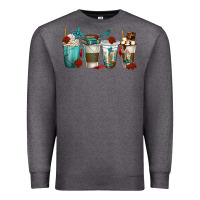 Charcoal Heather faith coffee cups Premium Sweatshirt - texasbilliewilder