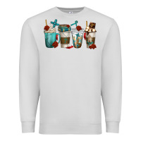 Dove Grey faith coffee cups Premium Sweatshirt - texasbilliewilder