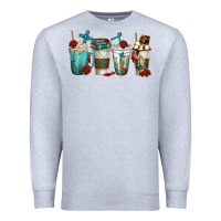 Heather Grey faith coffee cups Premium Sweatshirt - texasbilliewilder