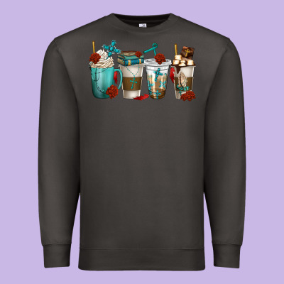 Premium Sweatshirt faith coffee cups