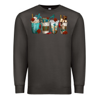 Smoke faith coffee cups Premium Sweatshirt - texasbilliewilder