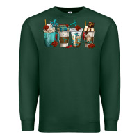 Sports Green faith coffee cups Premium Sweatshirt - texasbilliewilder