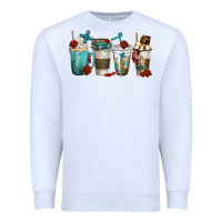White faith coffee cups Premium Sweatshirt - texasbilliewilder
