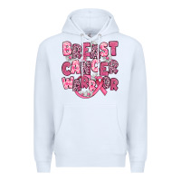 White breast cancer warrior Premium Hoodie - JahusDesignShop