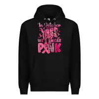 Black in october we wear pink dinosaur Premium Hoodie - JahusDesignShop