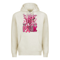 Oatmeal Heather in october we wear pink dinosaur Premium Hoodie - JahusDesignShop