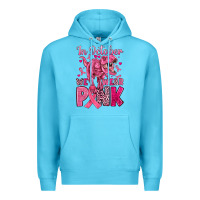 Ocean Blue in october we wear pink dinosaur Premium Hoodie - JahusDesignShop