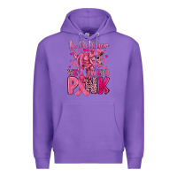 Purple in october we wear pink dinosaur Premium Hoodie - JahusDesignShop