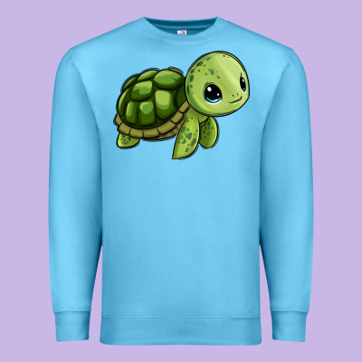 Cute Turtle Premium Sweatshirt Designed By Zillion Design Studio
