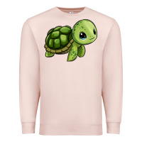 Pale Pink cute turtle Premium Sweatshirt - Zillion Design Studio