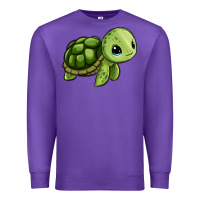 Purple cute turtle Premium Sweatshirt - Zillion Design Studio
