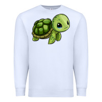 White cute turtle Premium Sweatshirt - Zillion Design Studio