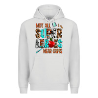 Dove Grey not all super heroes wear capes Premium Hoodie - AdoDesignShop