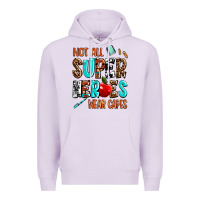 Lilac not all super heroes wear capes Premium Hoodie - AdoDesignShop