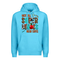 Ocean Blue not all super heroes wear capes Premium Hoodie - AdoDesignShop