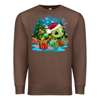 Chestnut christmas turtle Premium Sweatshirt - Zillion Design Studio