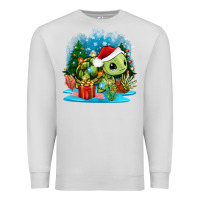 Dove Grey christmas turtle Premium Sweatshirt - Zillion Design Studio
