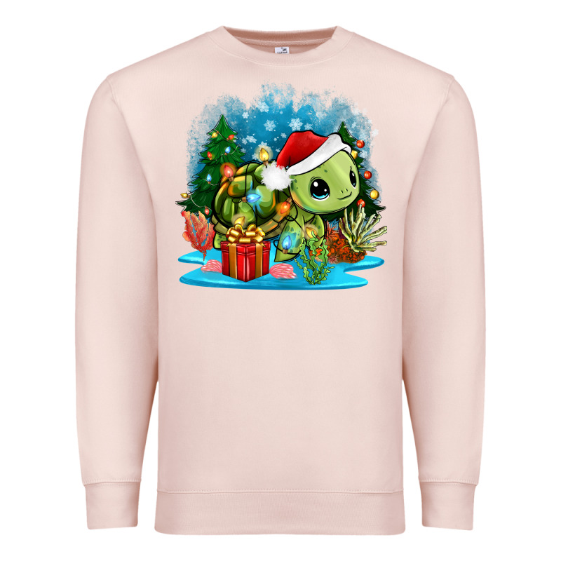 Christmas Turtle Premium Sweatshirt by Zillion Design Studio | Teevron