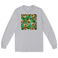 Moon Dust avacado with turquoise and leopard background mug coaster Long Sleeve Tee - BarkalooDesign