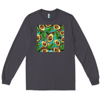 Smoke avacado with turquoise and leopard background mug coaster Long Sleeve Tee - BarkalooDesign