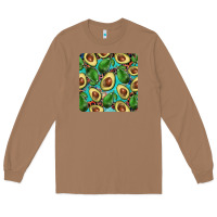 Toasted Coconut avacado with turquoise and leopard background mug coaster Long Sleeve Tee - BarkalooDesign