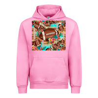 Fuchsia Pink football leopard cowhide Urban Hoodie - JahusDesignShop