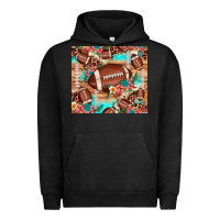 Pigment Black football leopard cowhide Urban Hoodie - JahusDesignShop