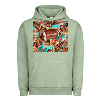 Pigment Oil Green football leopard cowhide Urban Hoodie - JahusDesignShop