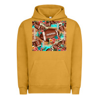 Pigment Peanut Butter football leopard cowhide Urban Hoodie - JahusDesignShop