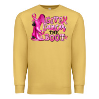 Antique Gold give cancer the boot Premium Sweatshirt - RanaPortraitStore