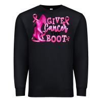 Black give cancer the boot Premium Sweatshirt - RanaPortraitStore