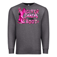 Charcoal Heather give cancer the boot Premium Sweatshirt - RanaPortraitStore