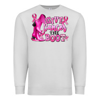 Dove Grey give cancer the boot Premium Sweatshirt - RanaPortraitStore
