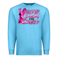 Give Cancer The Boot Premium Sweatshirt | Teevron