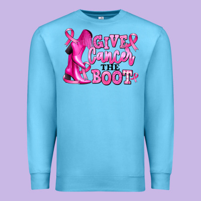 Premium Sweatshirt give cancer the boot