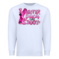 White give cancer the boot Premium Sweatshirt - RanaPortraitStore