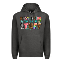 Charcoal Heather busy doing cool teacher stuff Premium Hoodie - AdoDesignShop