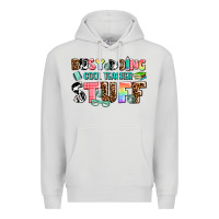 Dove Grey busy doing cool teacher stuff Premium Hoodie - AdoDesignShop