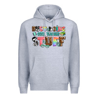 Heather Grey busy doing cool teacher stuff Premium Hoodie - AdoDesignShop