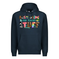 Navy busy doing cool teacher stuff Premium Hoodie - AdoDesignShop