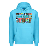 Ocean Blue busy doing cool teacher stuff Premium Hoodie - AdoDesignShop