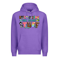 Purple busy doing cool teacher stuff Premium Hoodie - AdoDesignShop