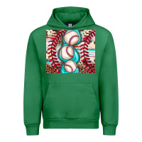 Emerald baseball leopard cowhide turquoise Urban Hoodie - JahusDesignShop