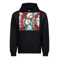 Foreset Green baseball leopard cowhide turquoise Urban Hoodie - JahusDesignShop