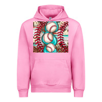 Fuchsia Pink baseball leopard cowhide turquoise Urban Hoodie - JahusDesignShop