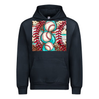 Navy baseball leopard cowhide turquoise Urban Hoodie - JahusDesignShop