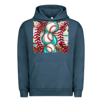 Pigment Midnight Navy baseball leopard cowhide turquoise Urban Hoodie - JahusDesignShop