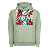 Pigment Oil Green baseball leopard cowhide turquoise Urban Hoodie - JahusDesignShop