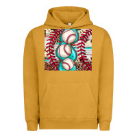 Pigment Peanut Butter baseball leopard cowhide turquoise Urban Hoodie - JahusDesignShop
